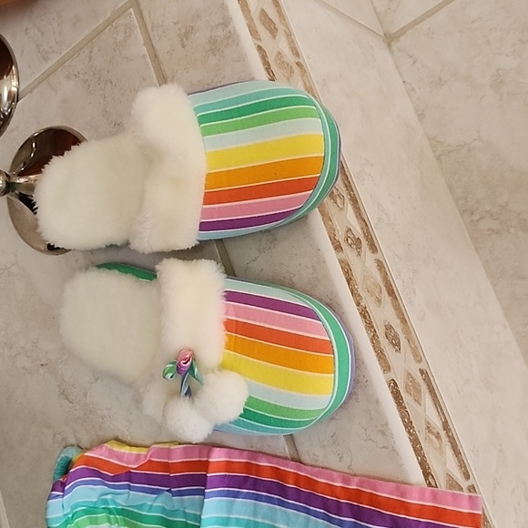 ๐งก๐ VICTORIA'S SECRET Flannel Orange/Yellow STRIPED Pajama Set ๐๐งก - Picture 6 of 16